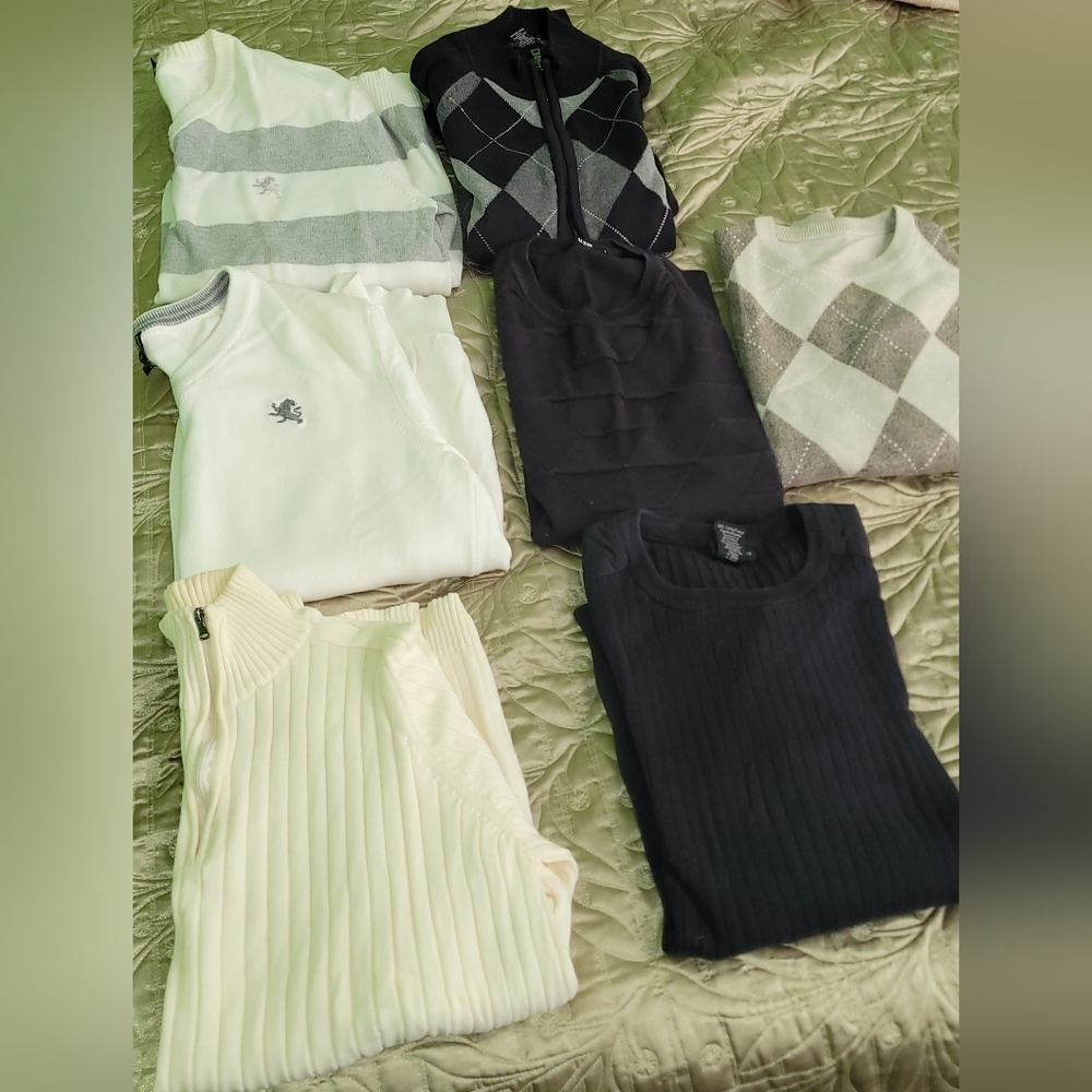 Assortment of men's sweaters